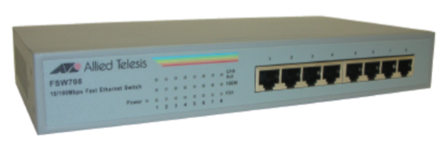 Allied Telesis Switch (Unmanaged) 8 Port AT-FSW708V3-50