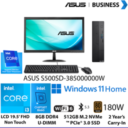 ASUS PC S500SD-385000000W I3-12100/UMA/8/512/ W11H 2Y